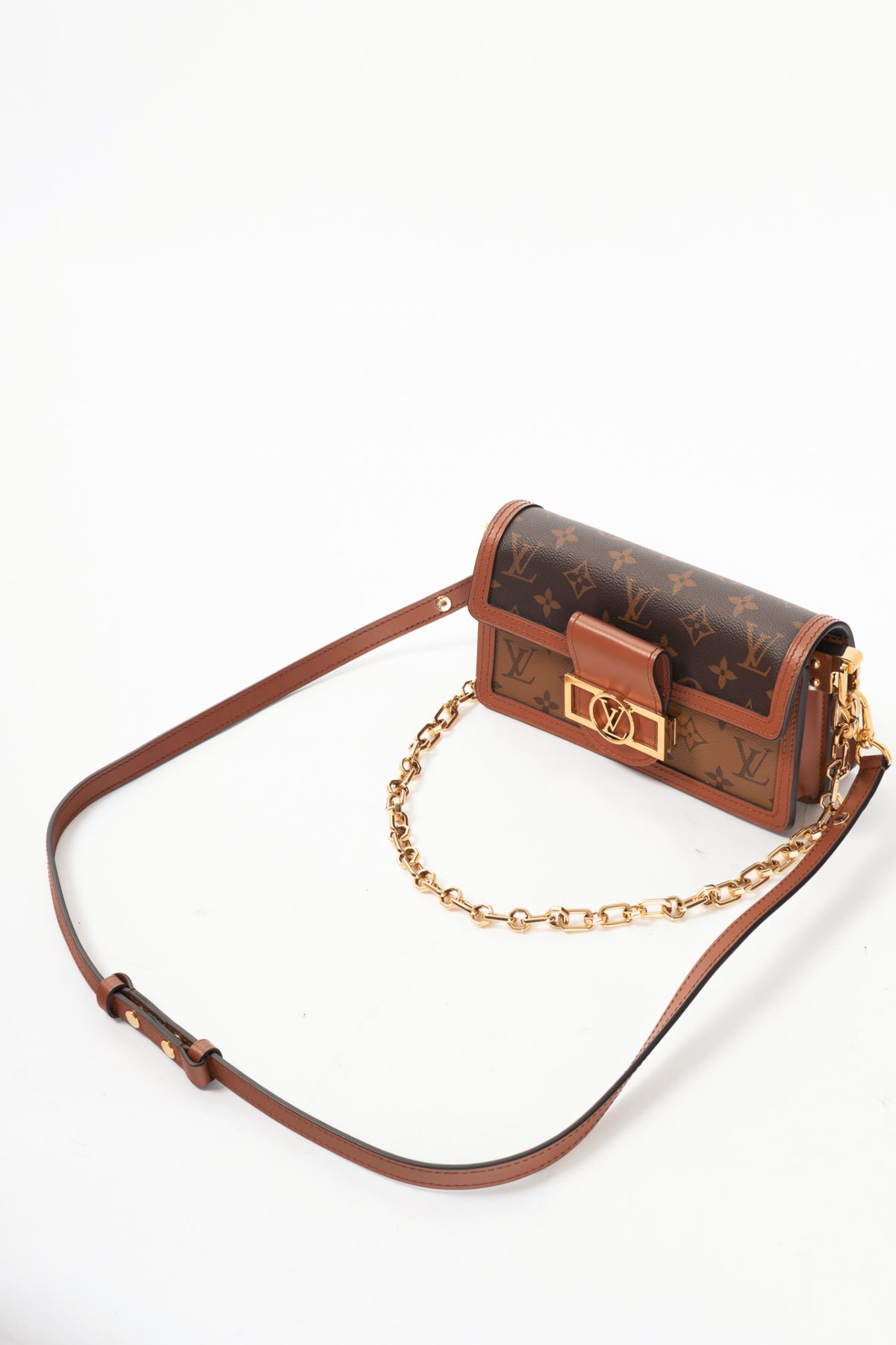 Louis Vuitton Dauphine East-West Monogram & Monogram Reverse Shoulder Bag