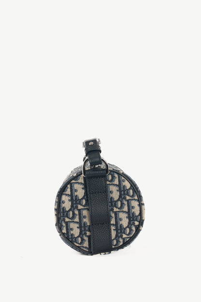 Christian Dior Mini Roller Beige & Black Oblique Shoulder Bag