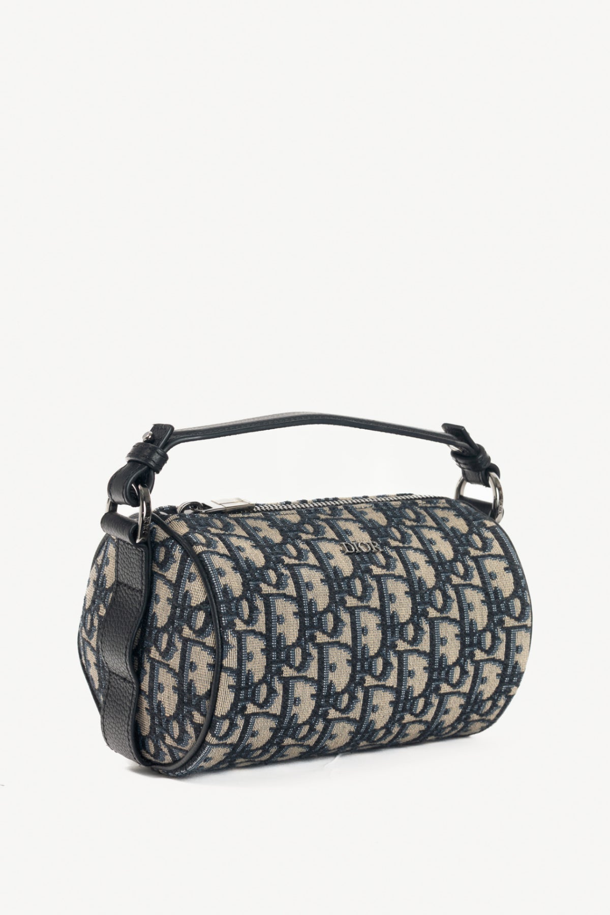 Christian Dior Mini Roller Beige & Black Oblique Shoulder Bag