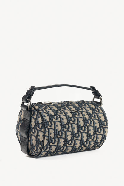 Christian Dior Mini Roller Beige & Black Oblique Shoulder Bag
