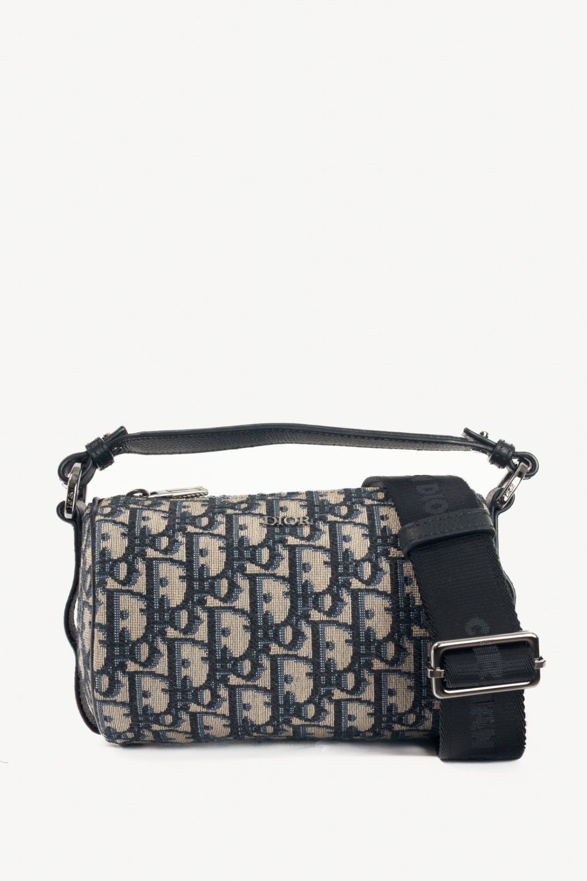 Christian Dior Mini Roller Beige & Black Oblique Shoulder Bag