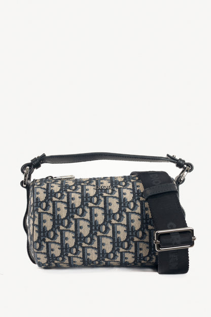 Christian Dior Mini Roller Beige & Black Oblique Shoulder Bag
