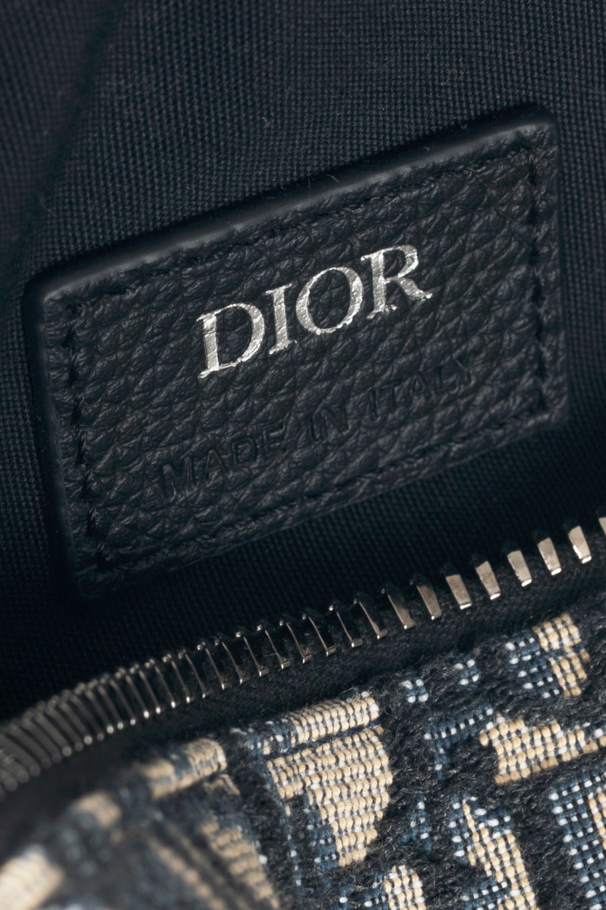 Christian Dior Mini Roller Beige & Black Oblique Shoulder Bag