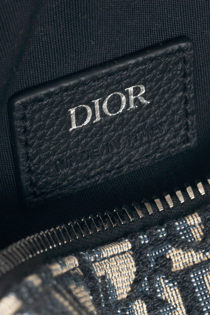 Christian Dior Mini Roller Beige & Black Oblique Shoulder Bag