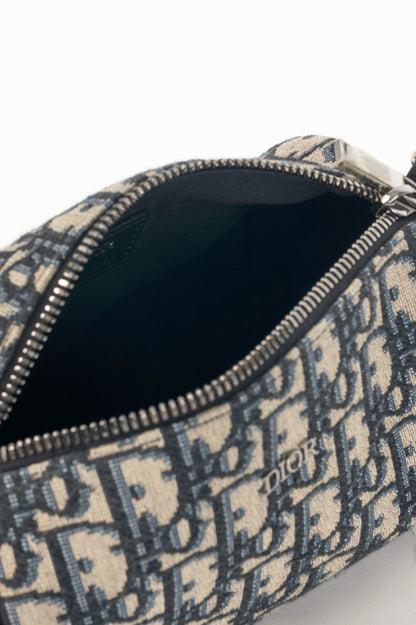 Christian Dior Mini Roller Beige & Black Oblique Shoulder Bag