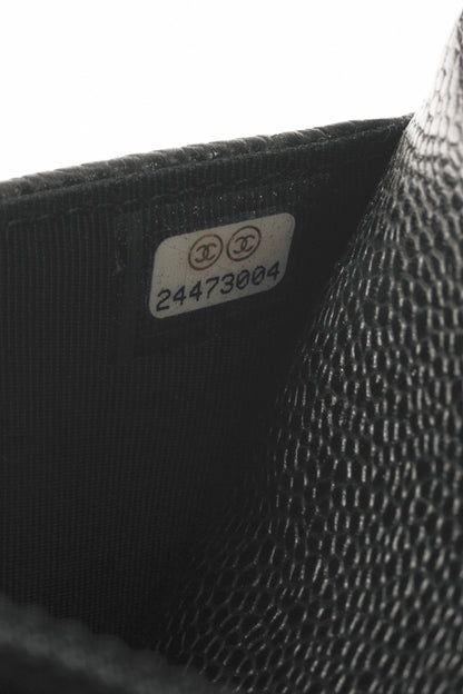 Chanel Black Quilted Caviar Leather GHW Wallet-On-Chain