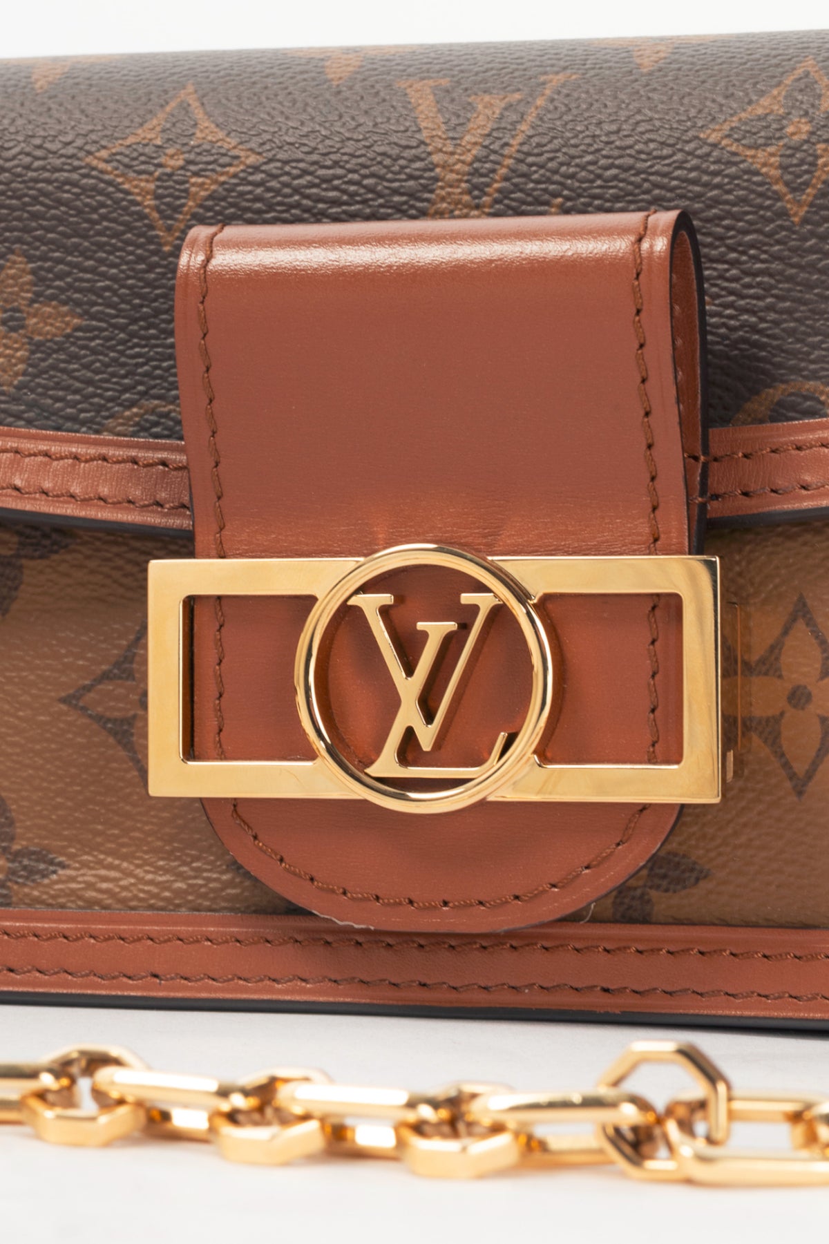 Louis Vuitton Dauphine East-West Monogram & Monogram Reverse Shoulder Bag