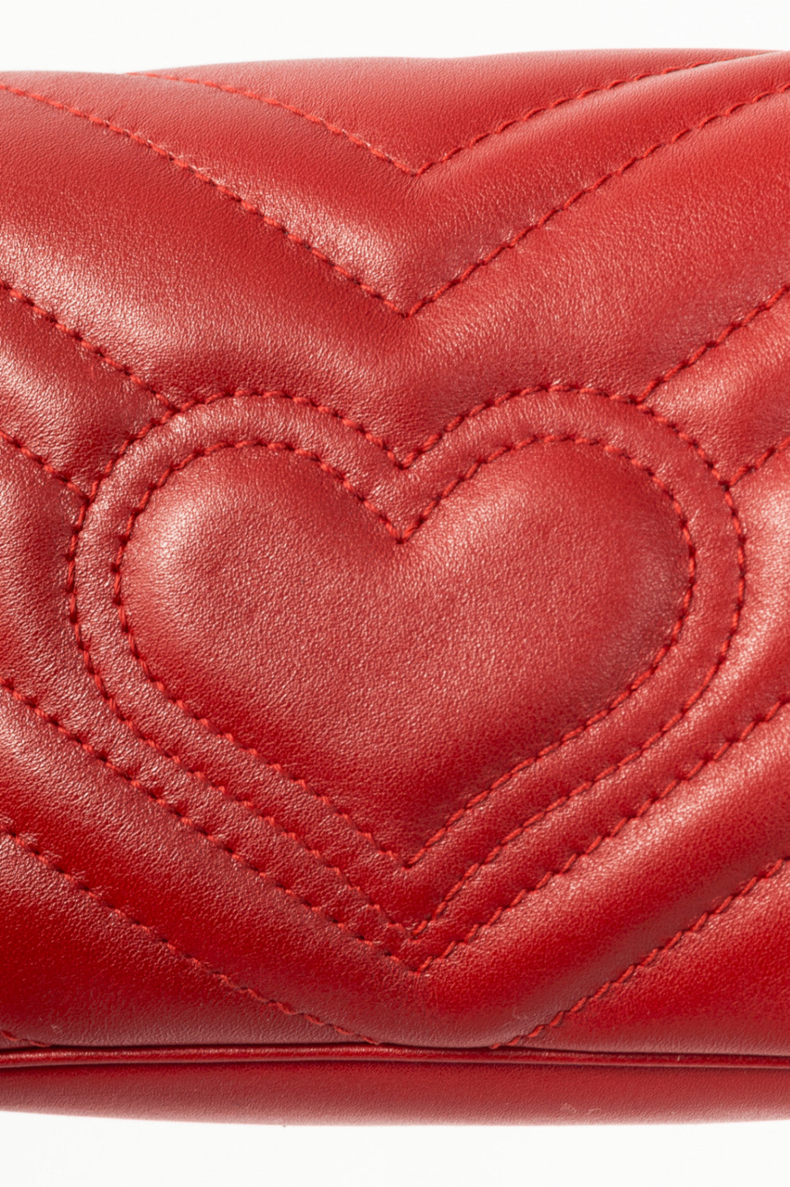 Gucci red mini marmont bag
