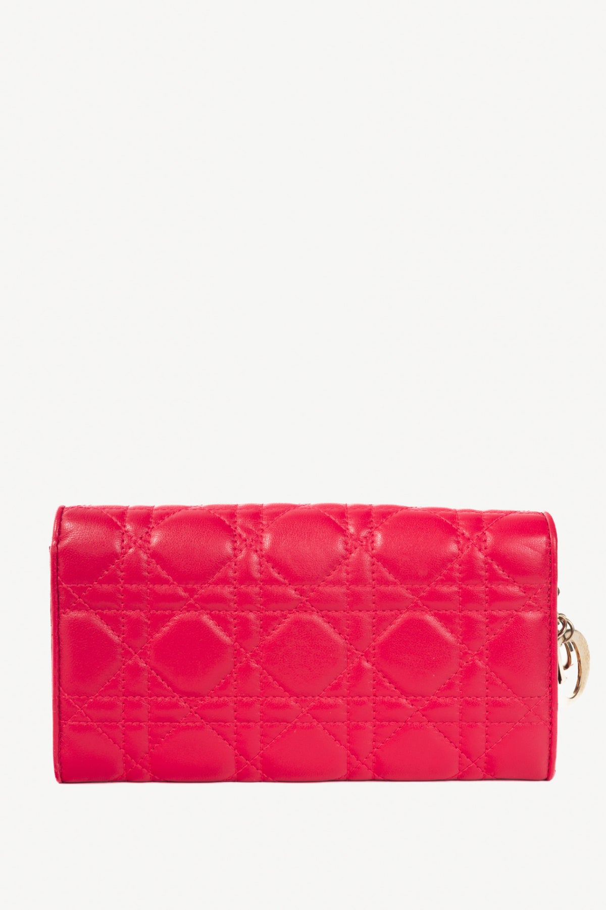 Dior magenta cannage wallet