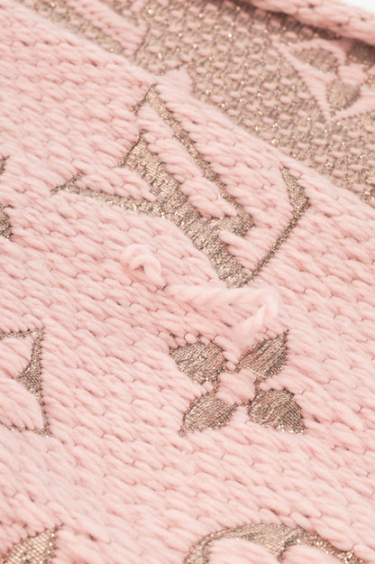Louis Vuitton pink gold shine shawl