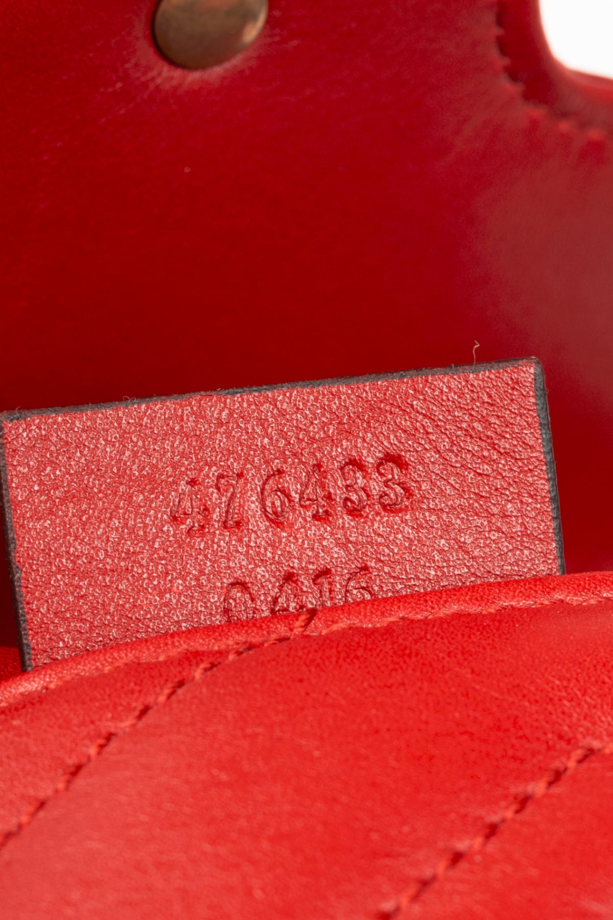 Gucci red mini marmont bag