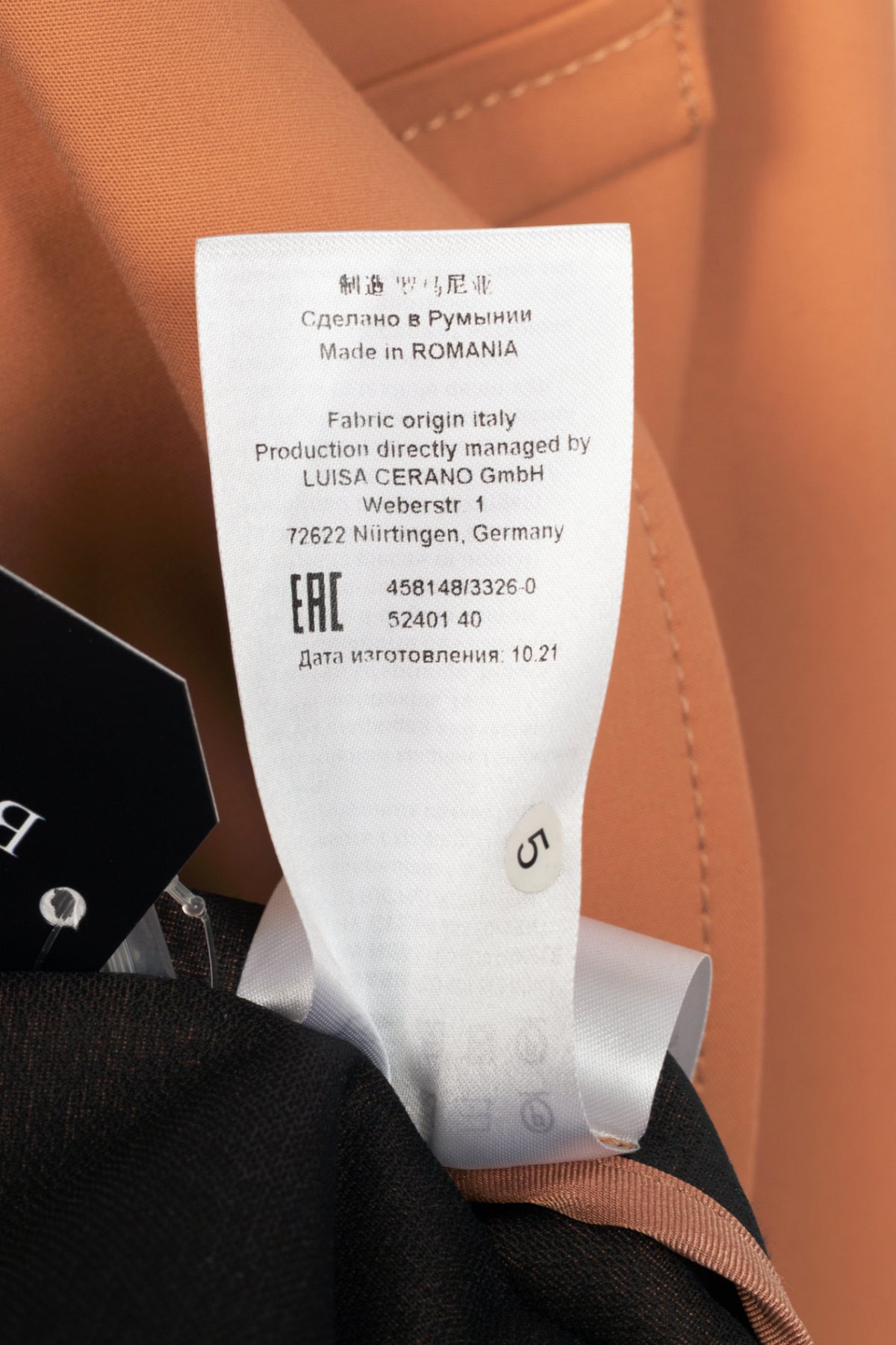 Luisa Cerano Tan Cotton Double-Breasted Utility-Style Blazer