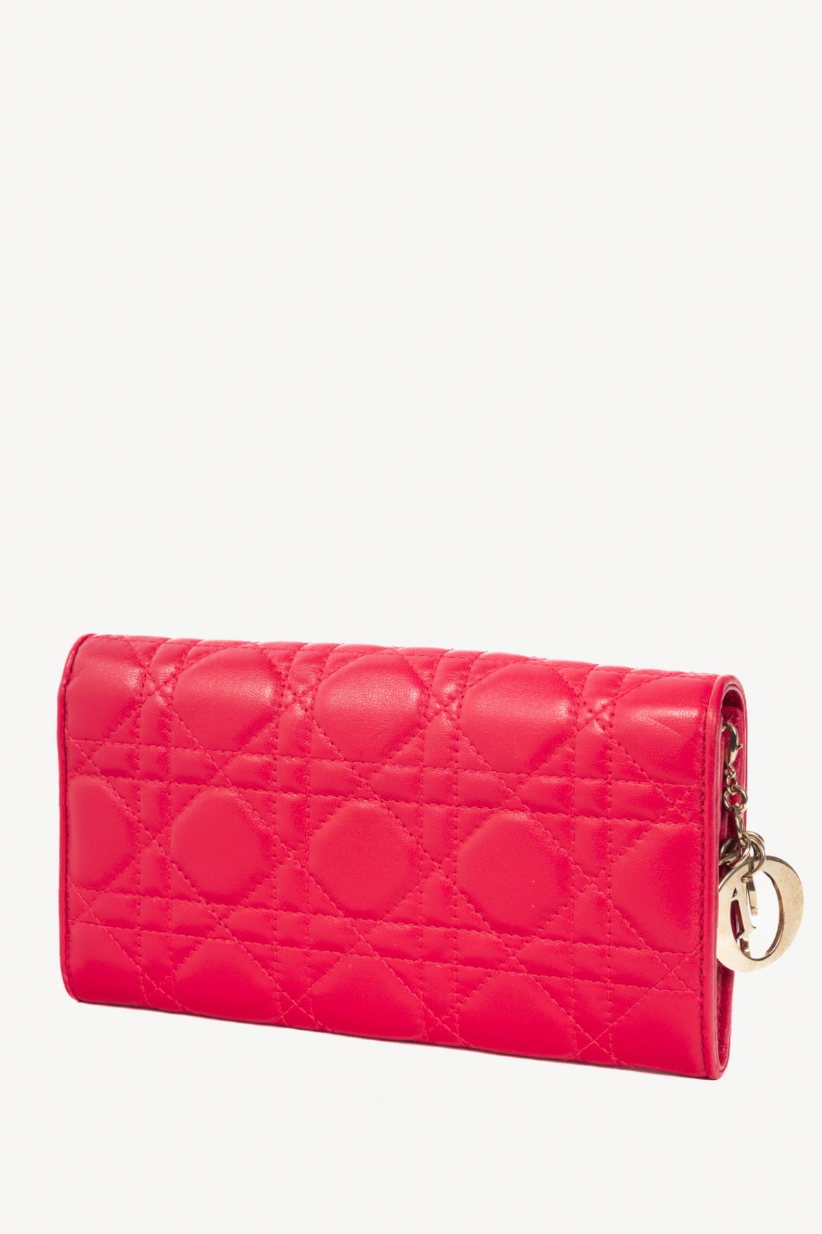 Dior magenta cannage wallet