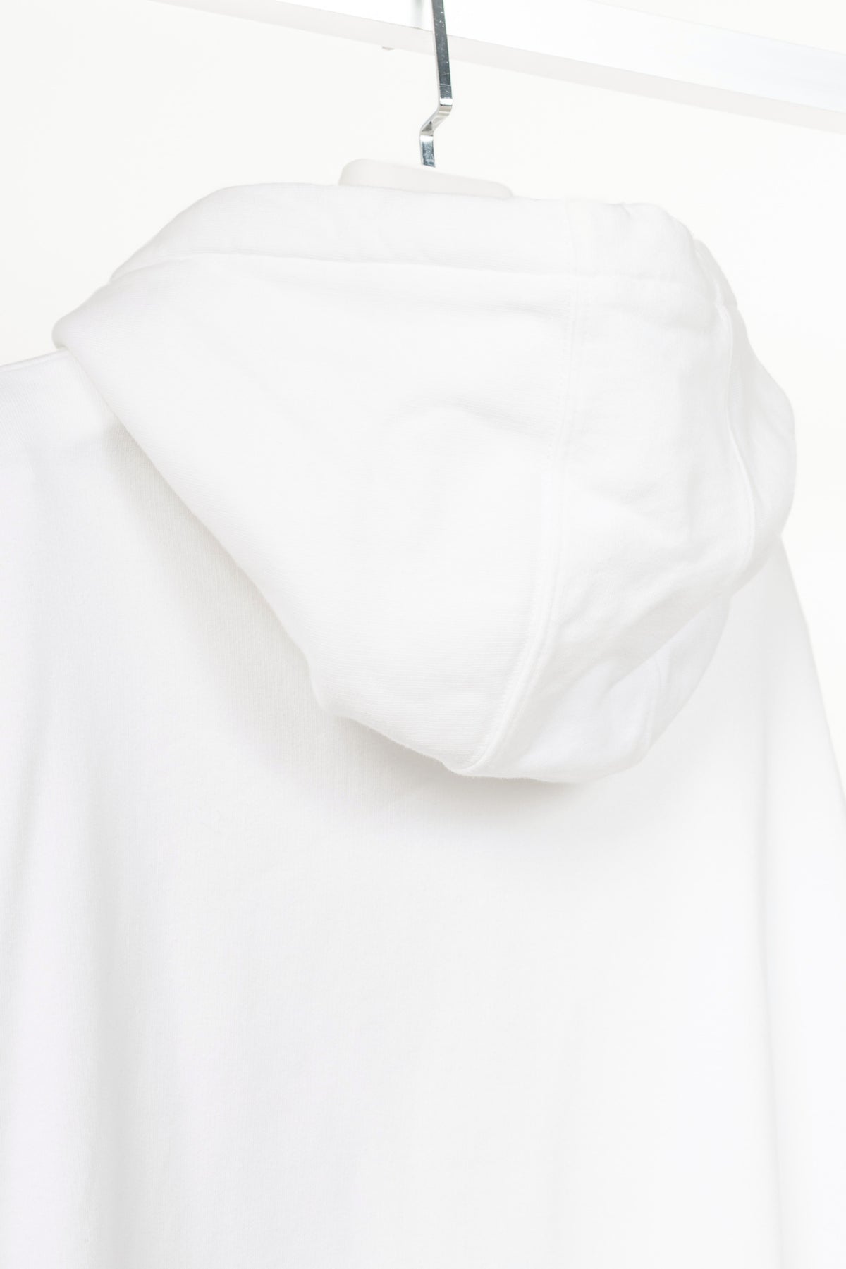 Burberry White Deer-Embroidered Cotton Oversized Hoodie