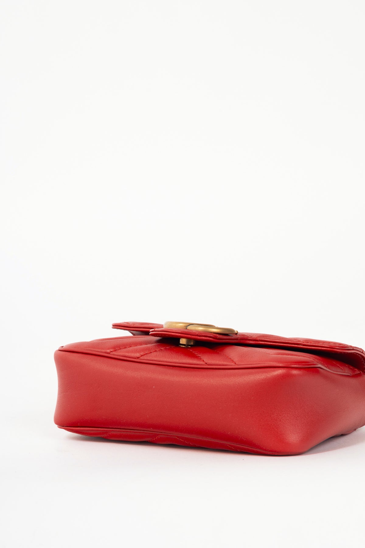 Gucci red mini marmont bag