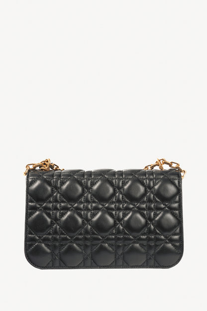 Dior black cannage heavy chain crossbody