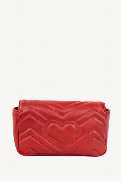 Gucci red mini marmont bag