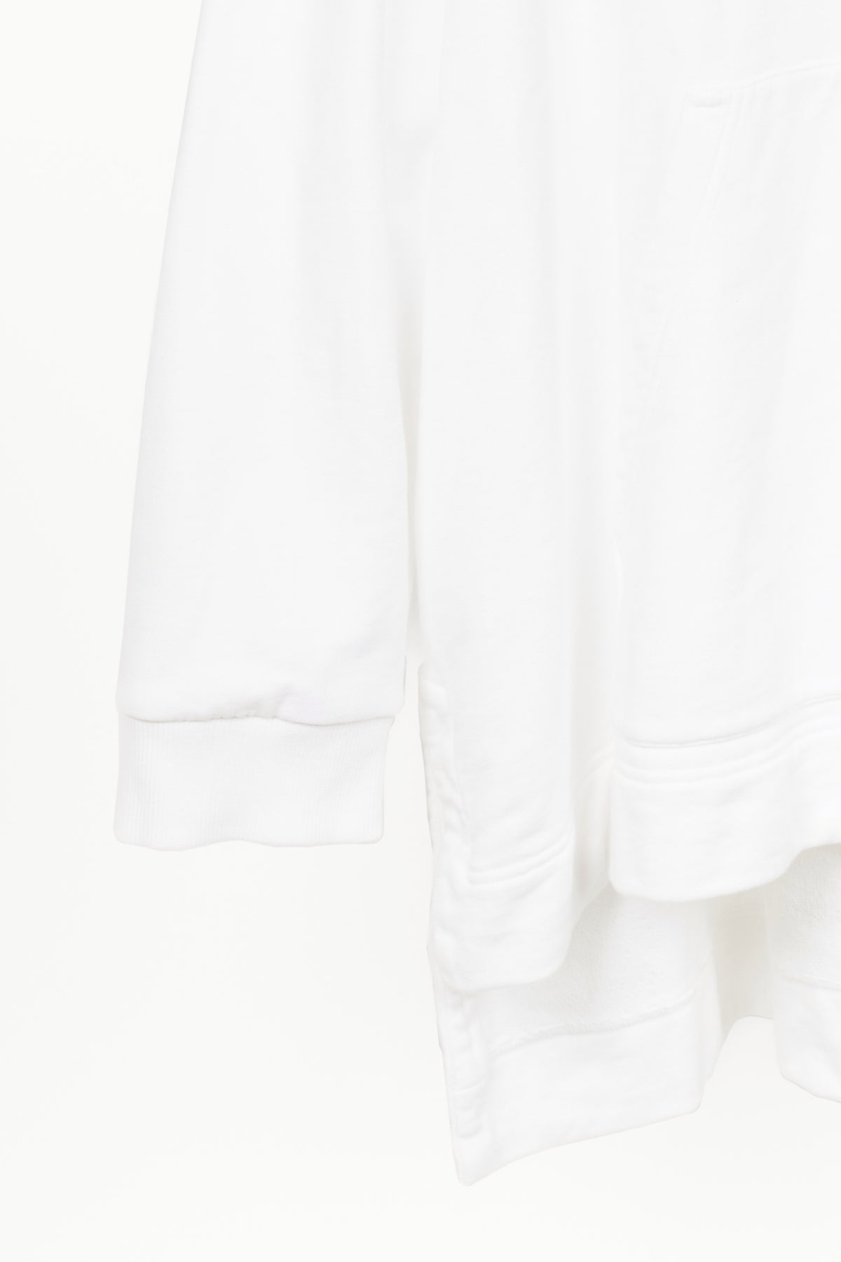 Burberry White Deer-Embroidered Cotton Oversized Hoodie