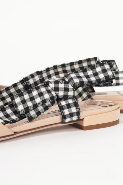 Miu Miu Slingback Flats 37.5