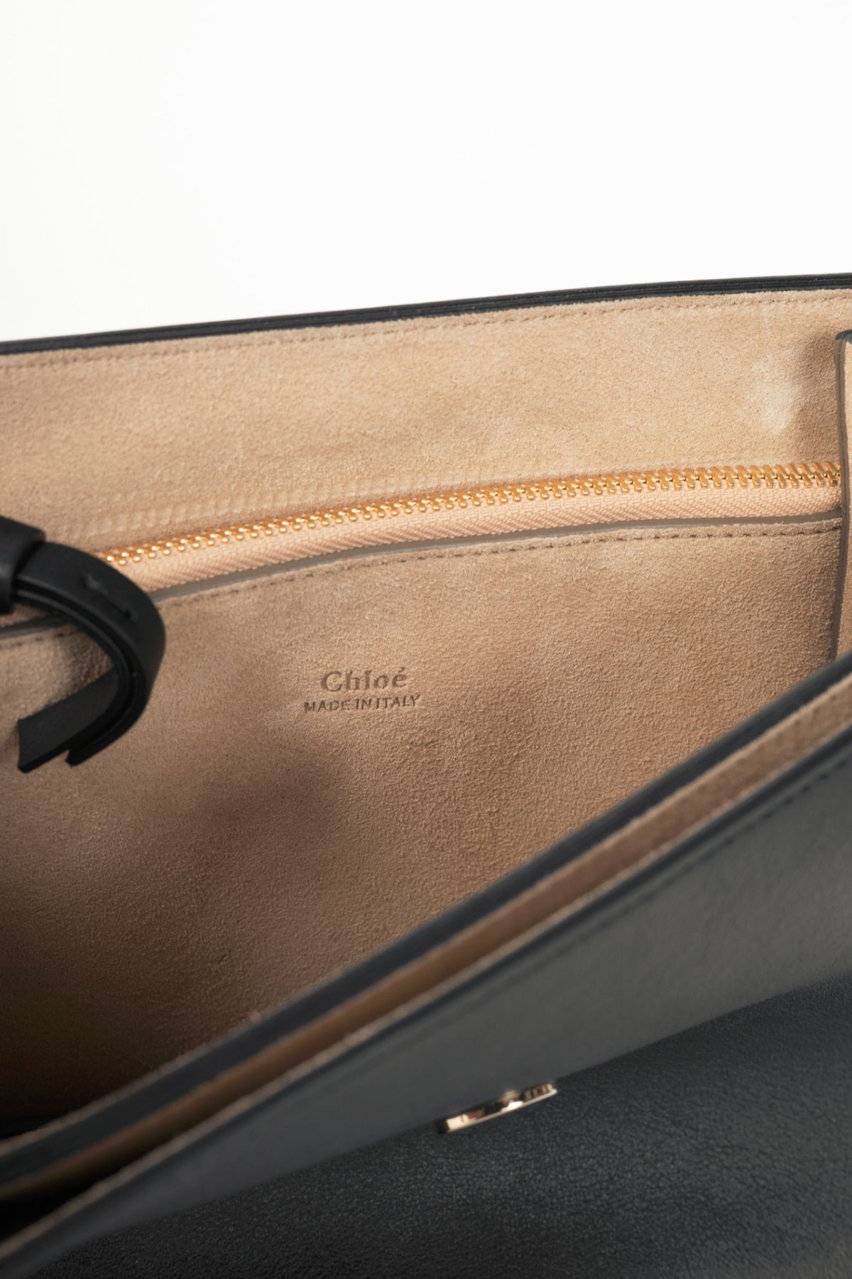 Chloe black suede faye bag
