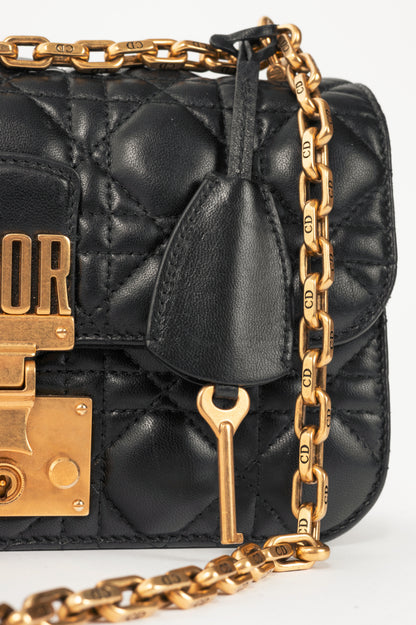 Dior black cannage heavy chain crossbody
