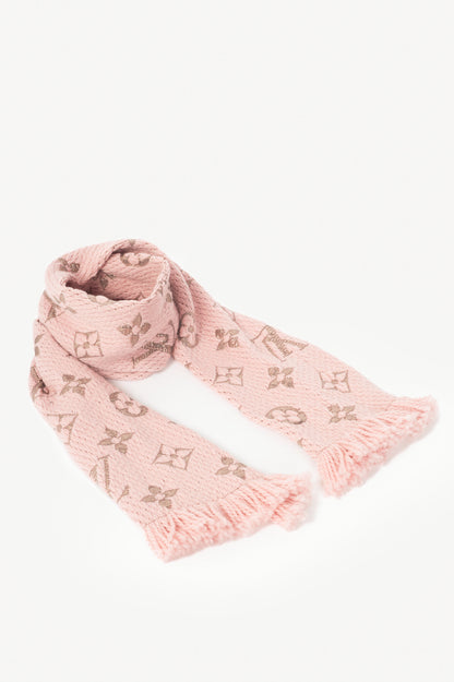 Louis Vuitton pink gold shine shawl