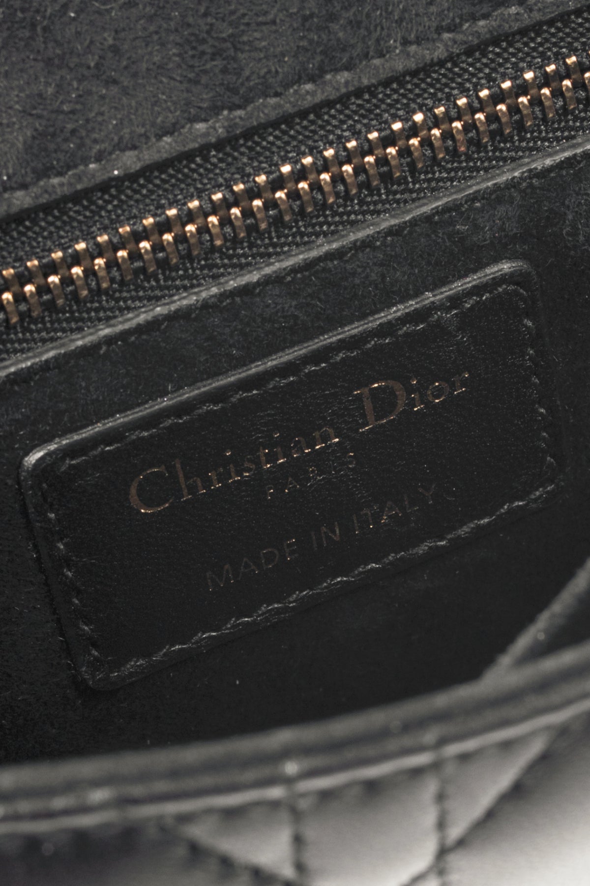 Dior black cannage heavy chain crossbody