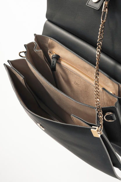 Chloe black suede faye bag