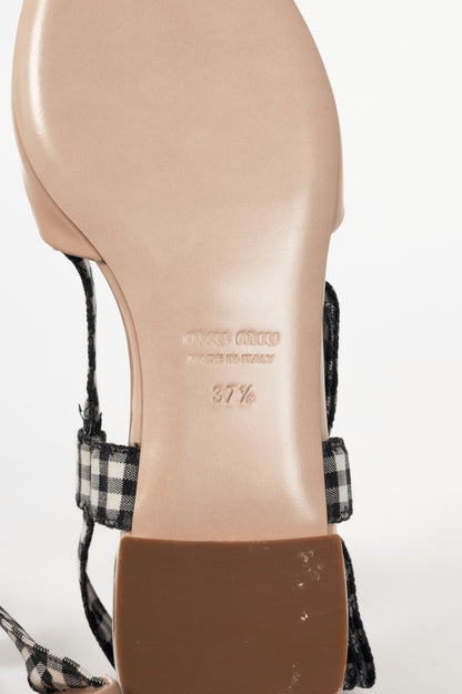 Miu Miu Slingback Flats 37.5