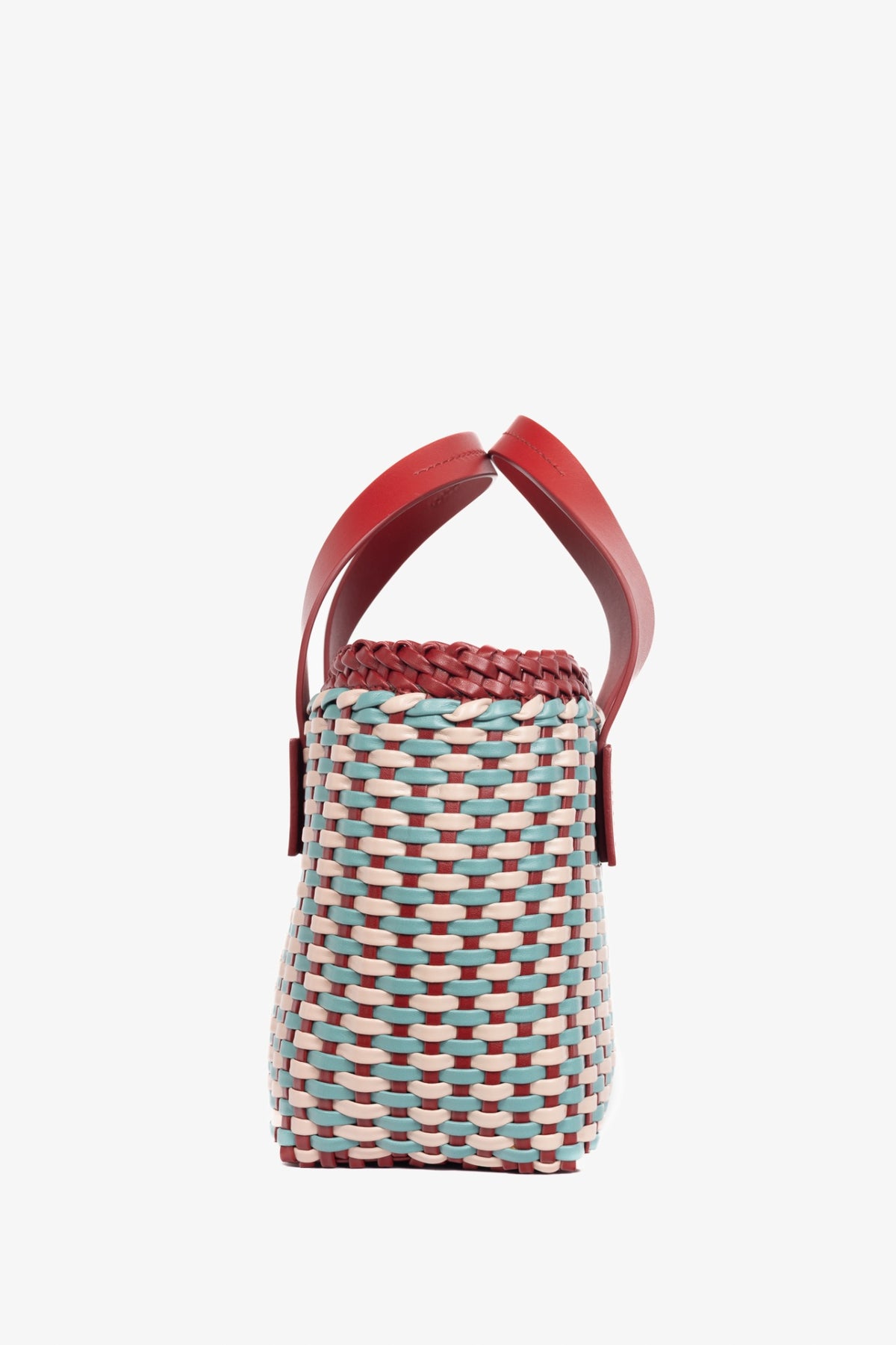 Miu Miu SS18 pink red woven crossbody bag