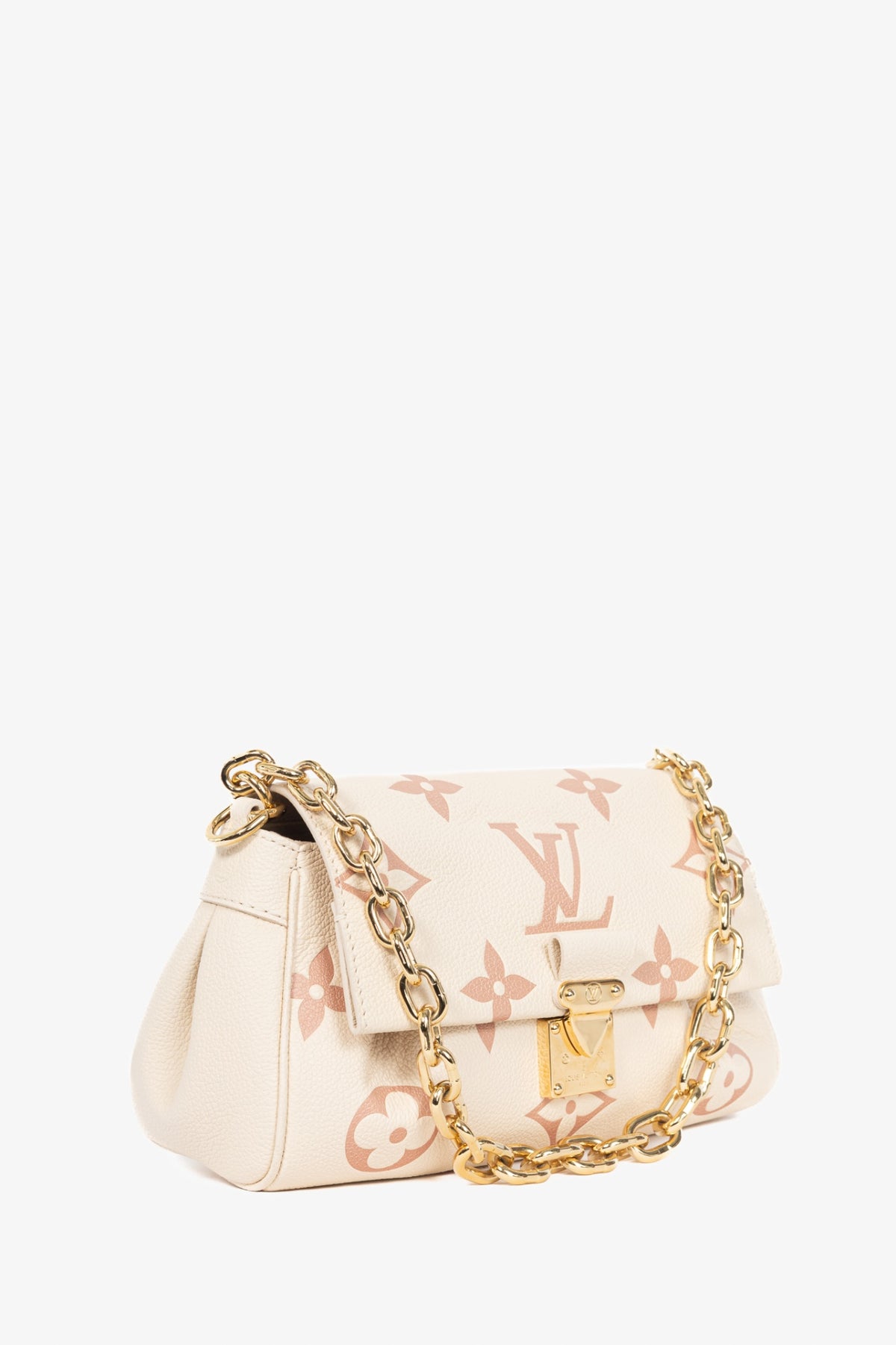 Louis Vuitton large monogram pale pink chain strap bag