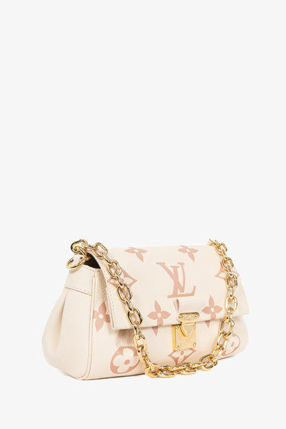Louis Vuitton large monogram pale pink chain strap bag