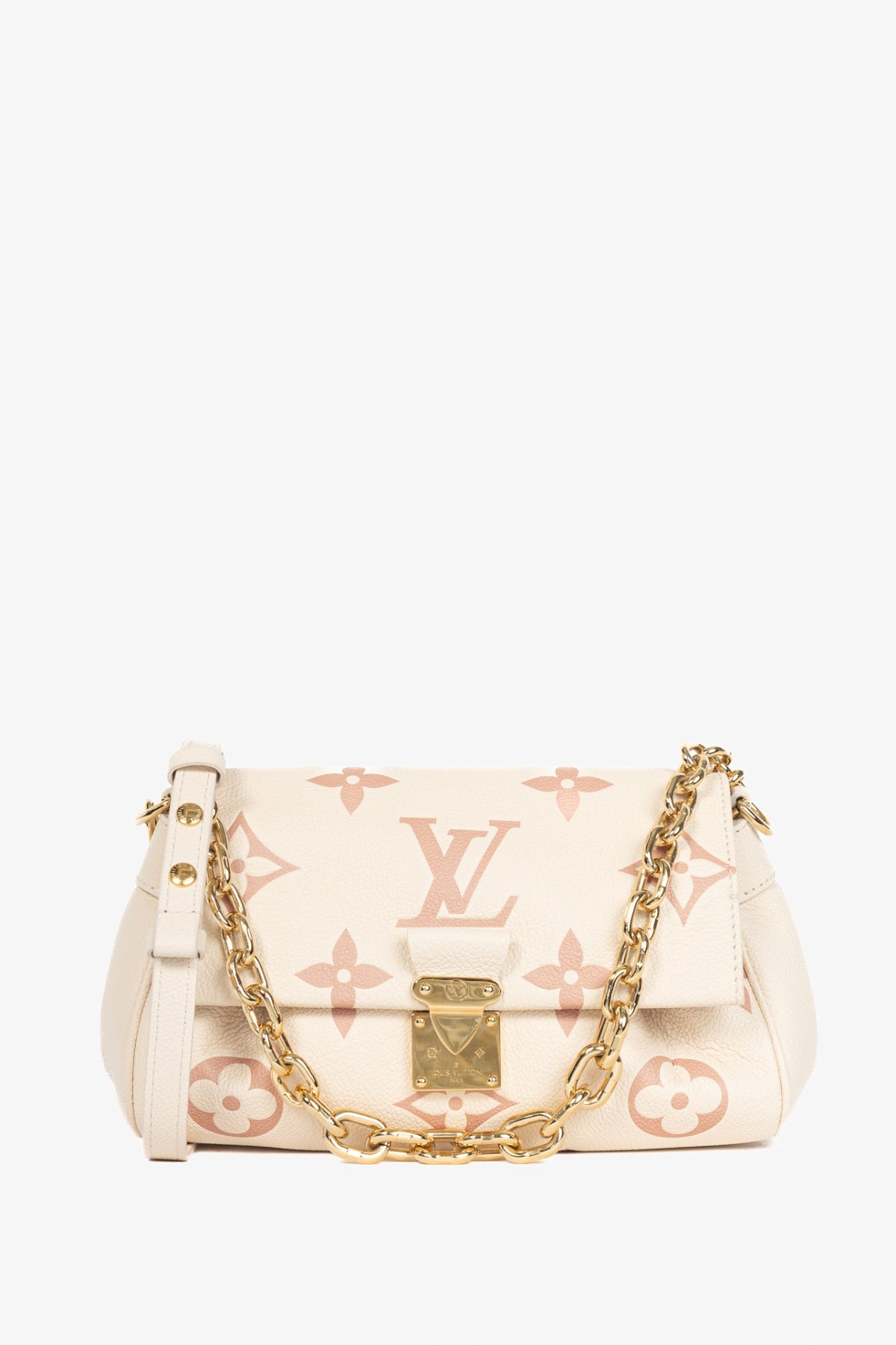 Louis Vuitton large monogram pale pink chain strap bag