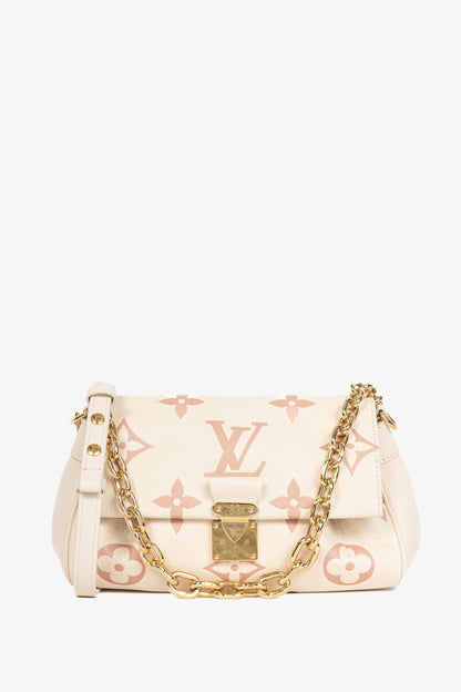 Louis Vuitton large monogram pale pink chain strap bag