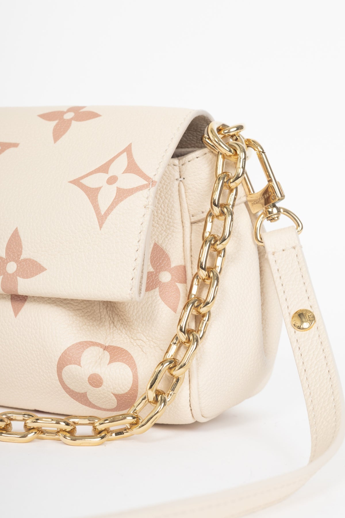 Louis Vuitton large monogram pale pink chain strap bag