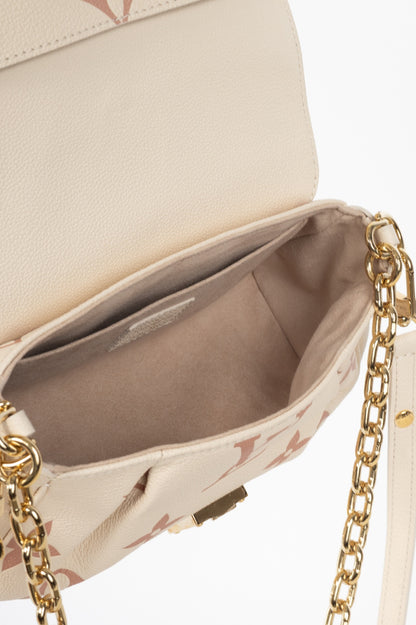 Louis Vuitton large monogram pale pink chain strap bag