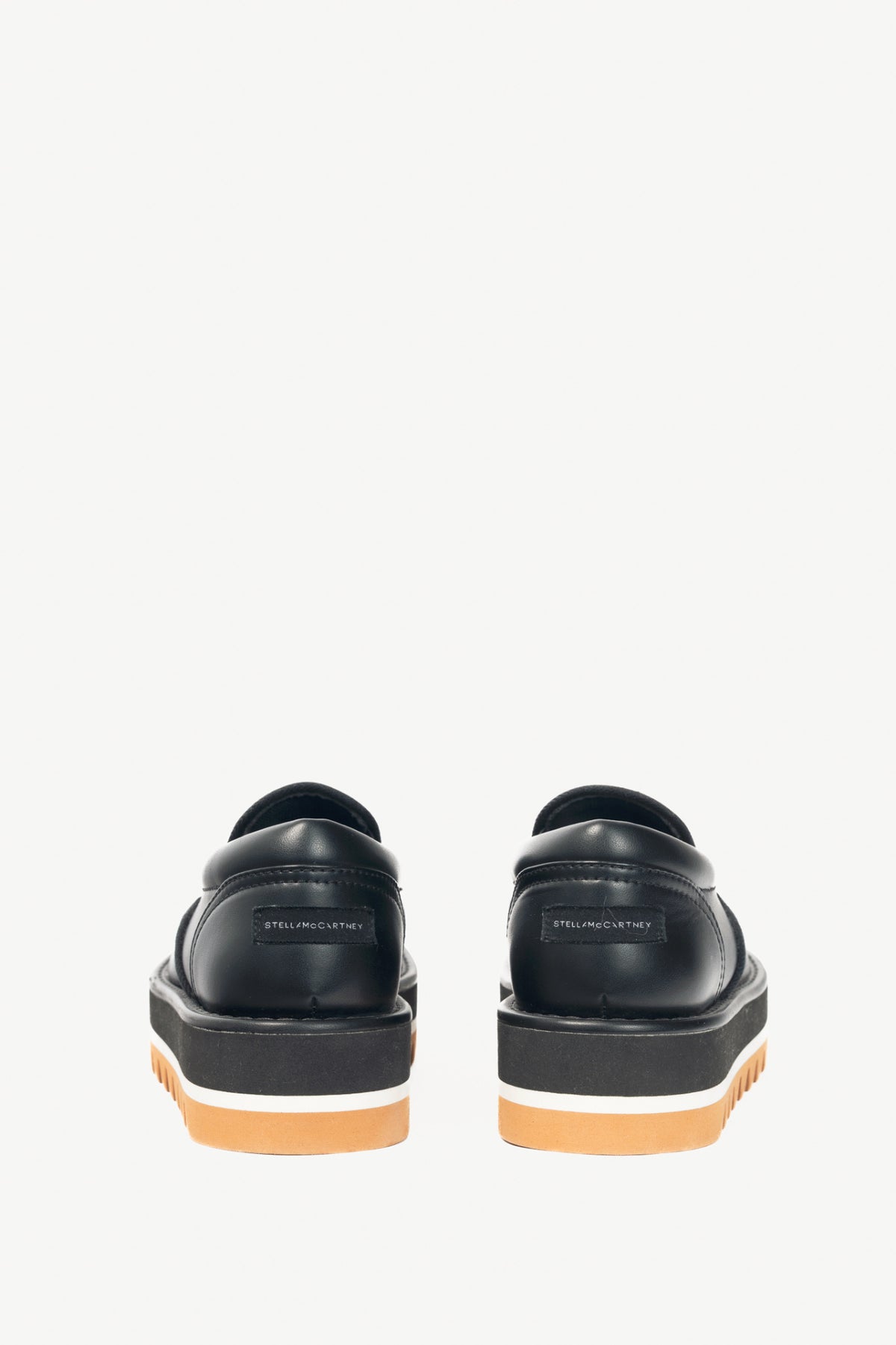 Stella McCartney Sneakelyse Black Faux-Leather Platform Loafers