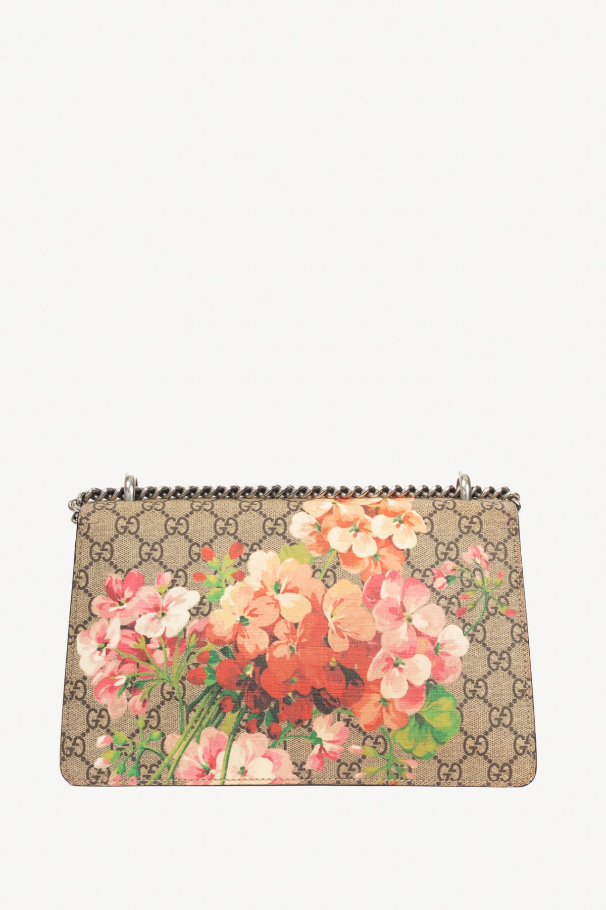 Gucci Dionysus Small Antique Rose Blooms GG Supreme Chain Bag