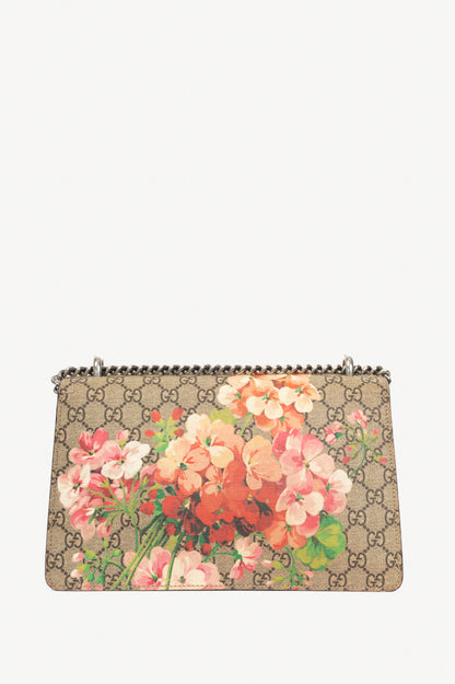 Gucci Dionysus Small Antique Rose Blooms GG Supreme Chain Bag