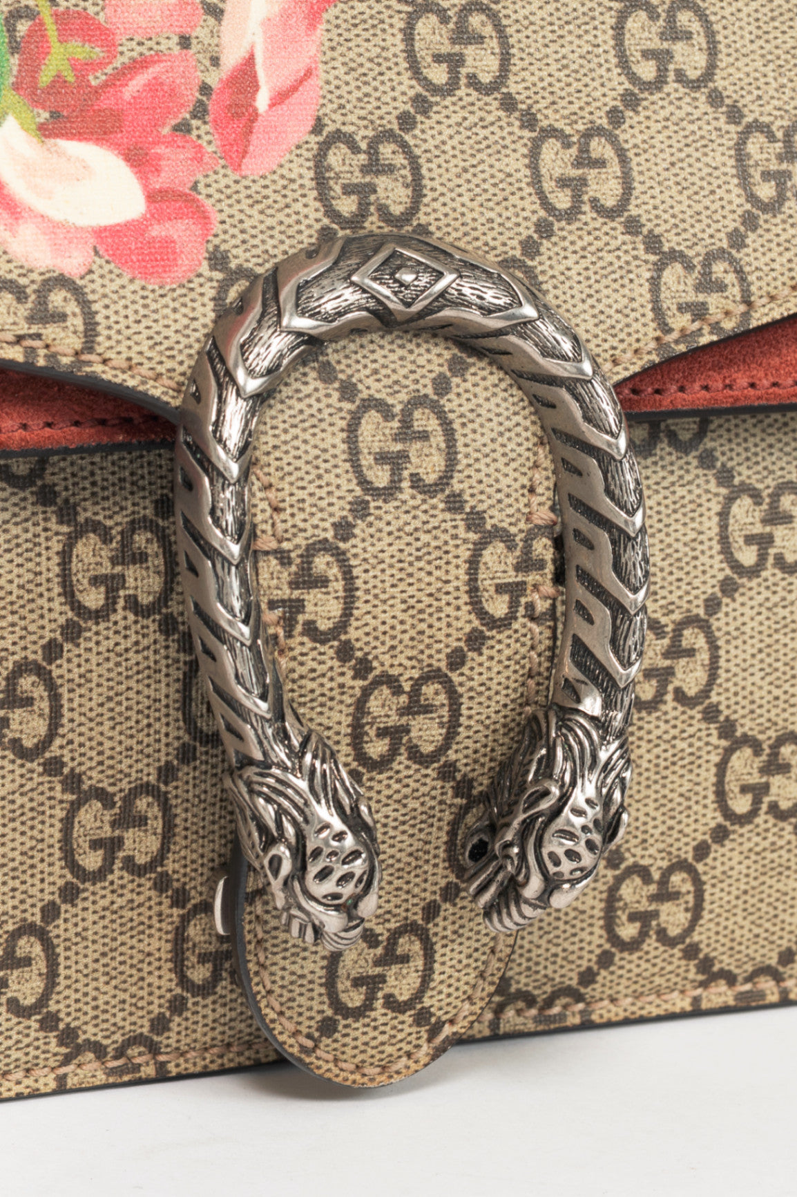 Gucci Dionysus Small Antique Rose Blooms GG Supreme Chain Bag