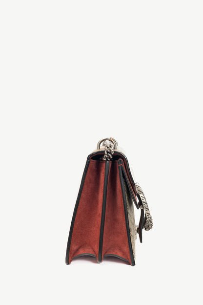 Gucci Dionysus Small Antique Rose Blooms GG Supreme Chain Bag