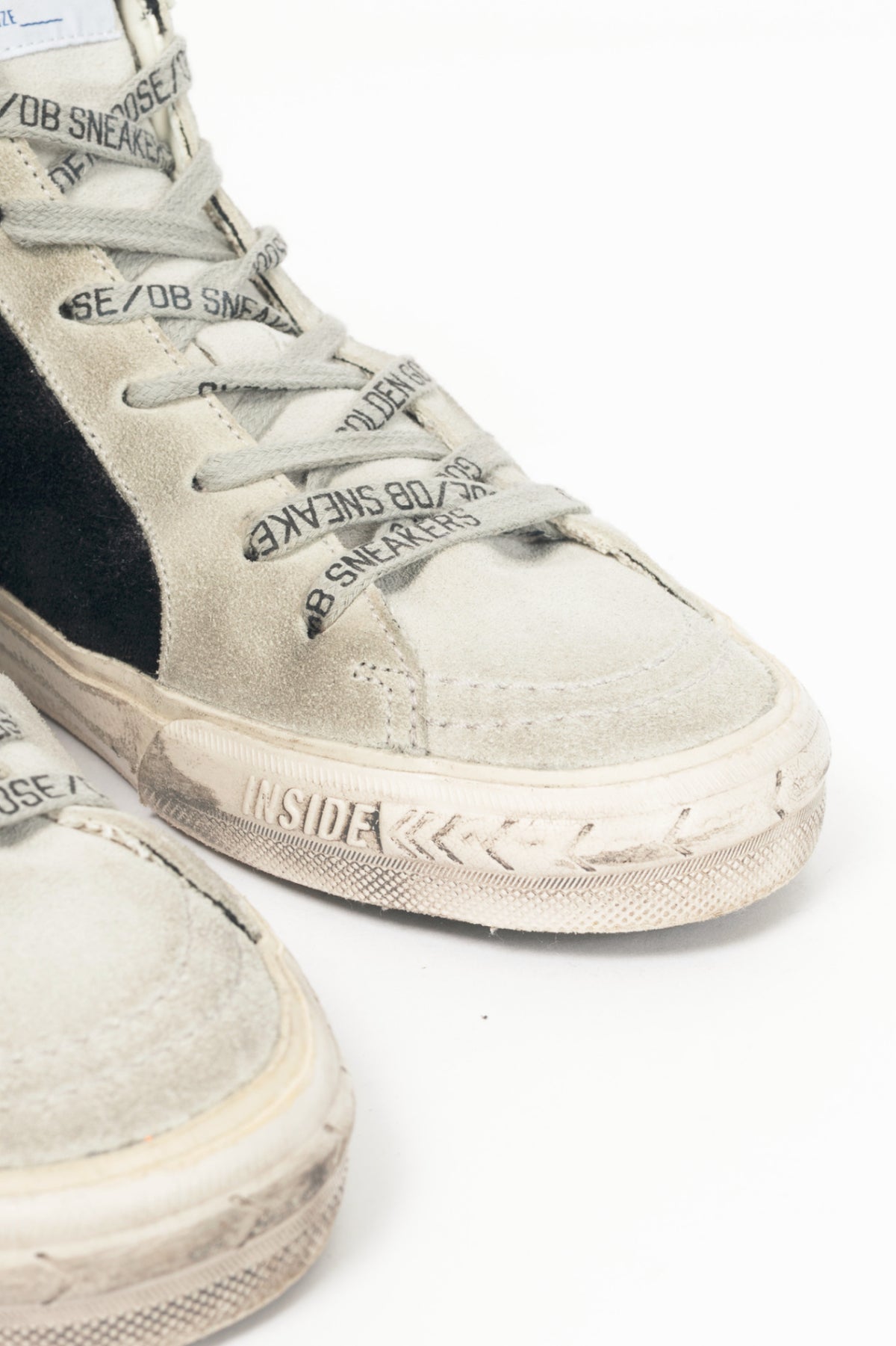 Golden Goose Slide Black, Gold Glitter & Orange Star Suede Sneakers