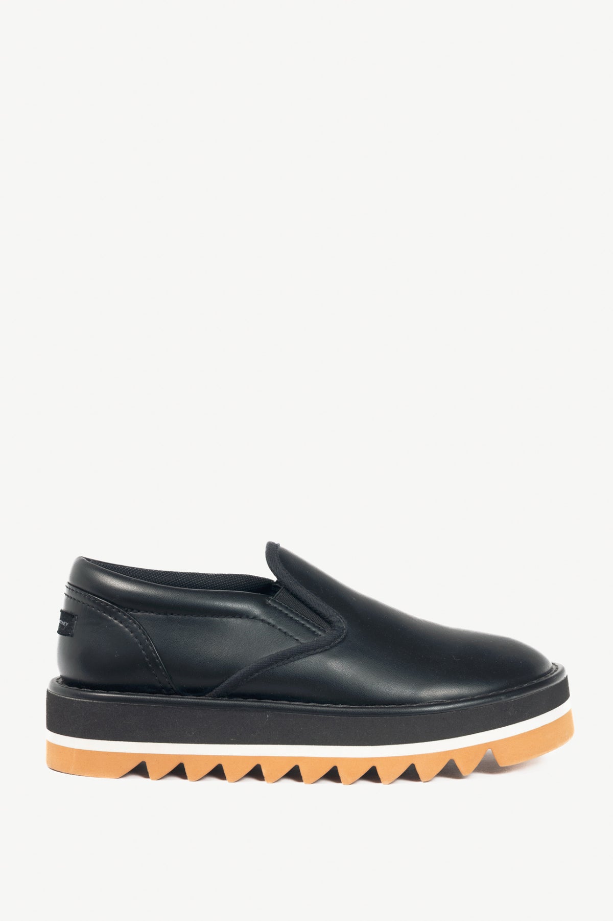 Stella McCartney Sneakelyse Black Faux-Leather Platform Loafers