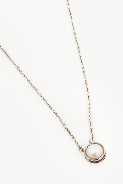 Tiffany & Co. HardWear Sterling Silver Freshwater Pearl Link Pendant Necklace