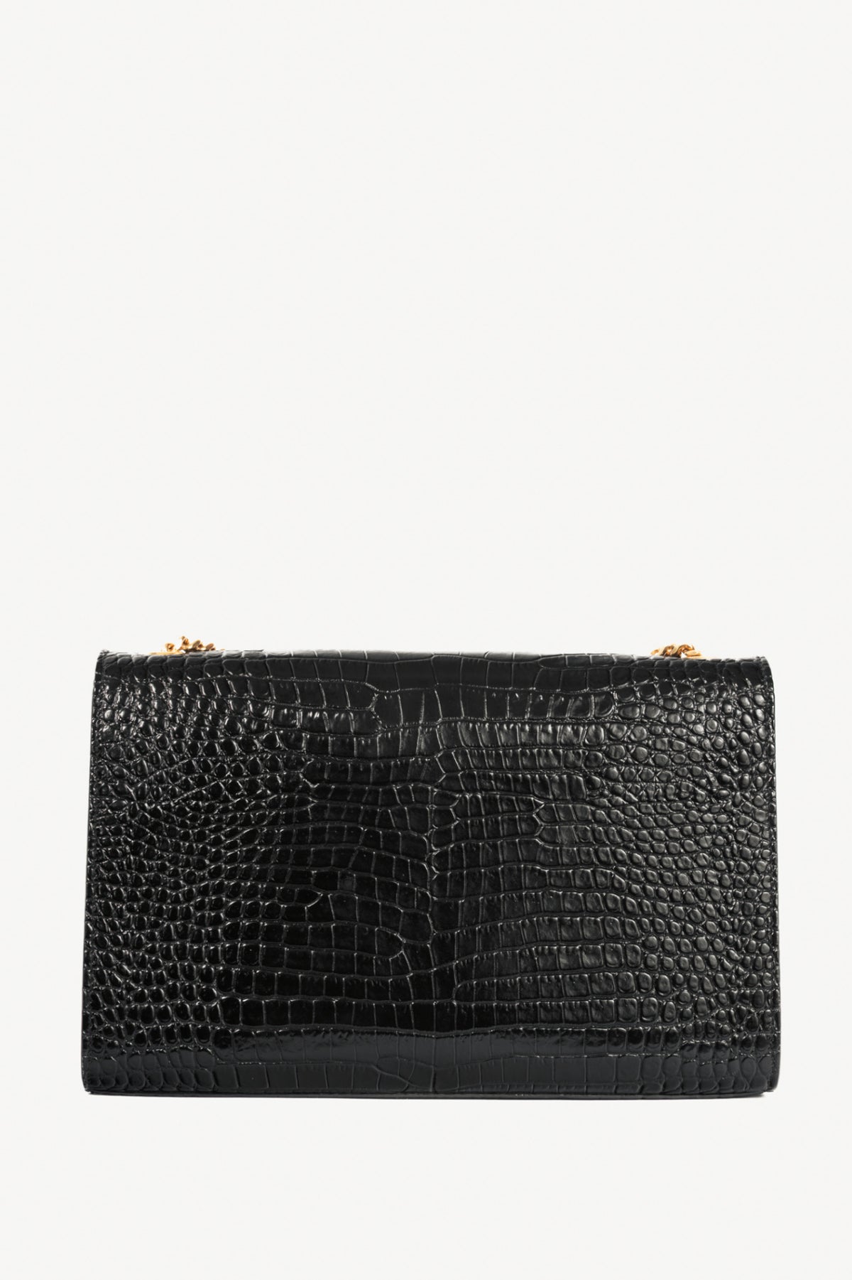 Saint Laurent Nero Cocco Print Monet YSL Monogramme Shoulder Bag