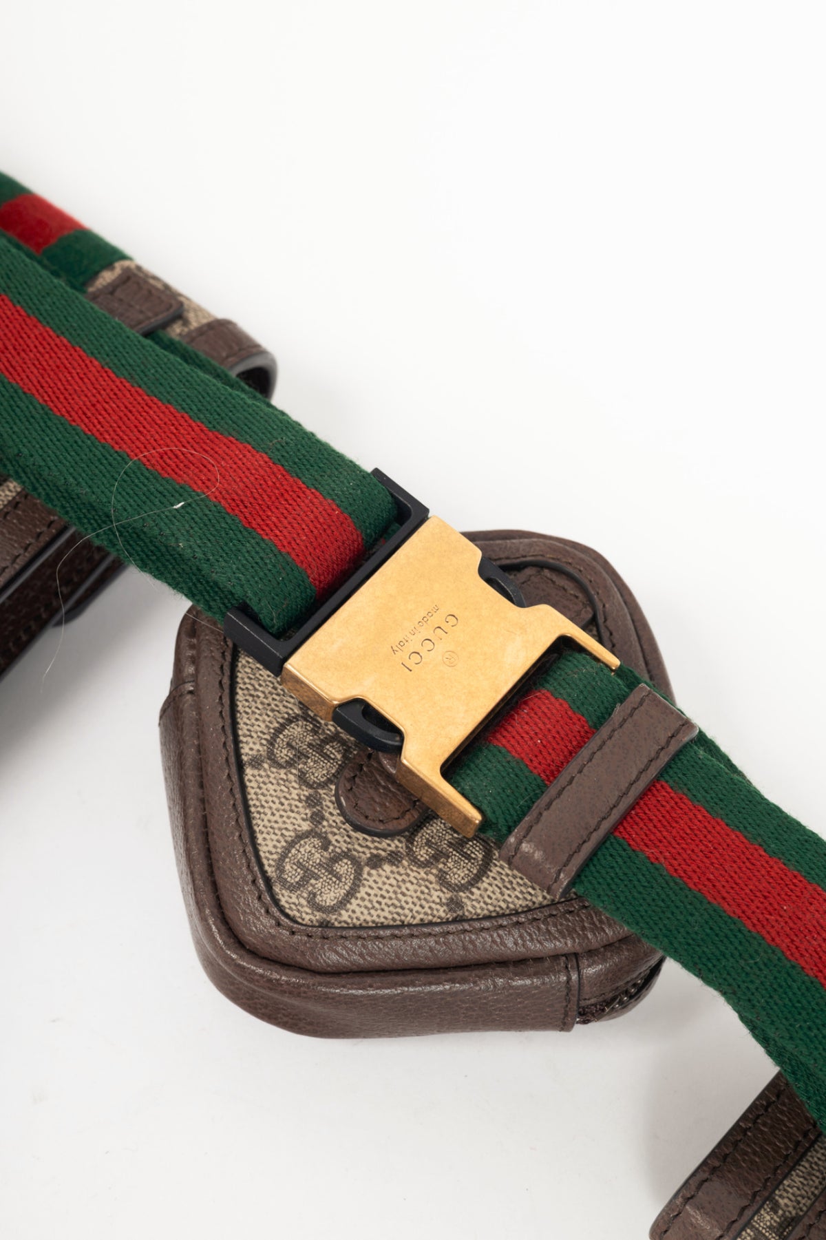 Gucci Beige & Ebony GG Supreme Web 4-Set Utility Belt Bag