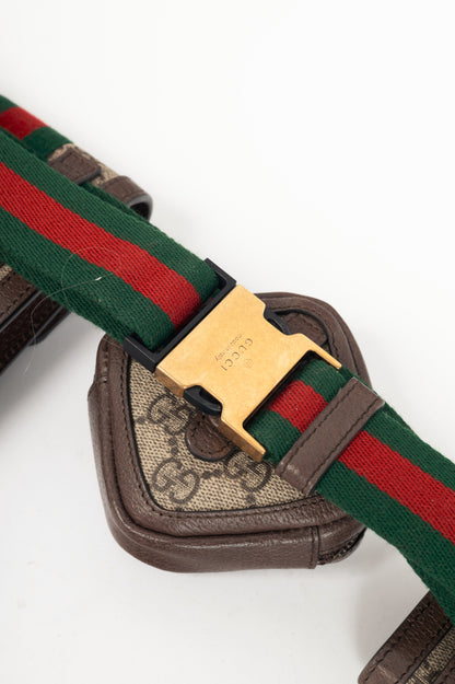 Gucci Beige & Ebony GG Supreme Web 4-Set Utility Belt Bag