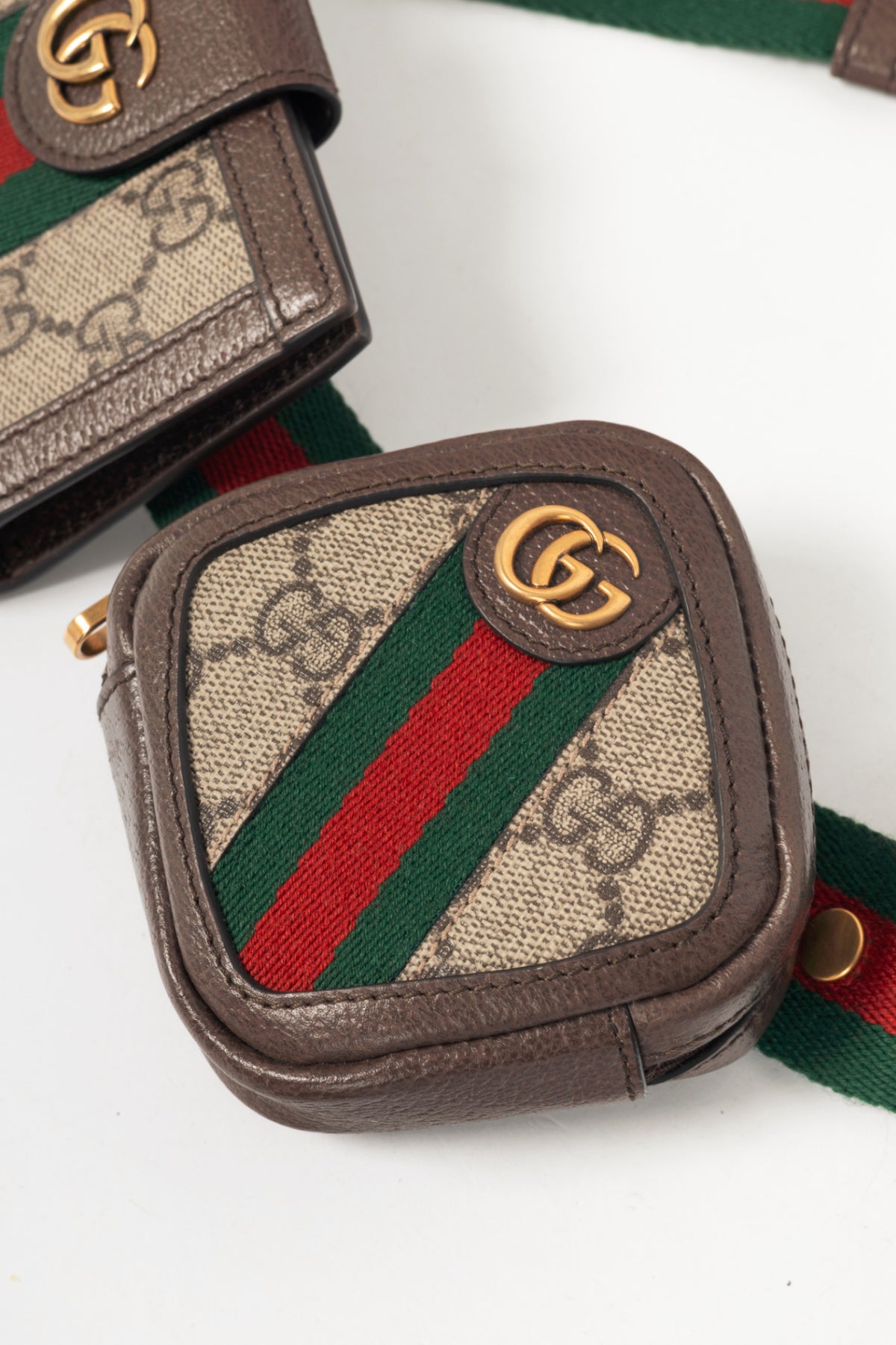 Gucci Beige & Ebony GG Supreme Web 4-Set Utility Belt Bag