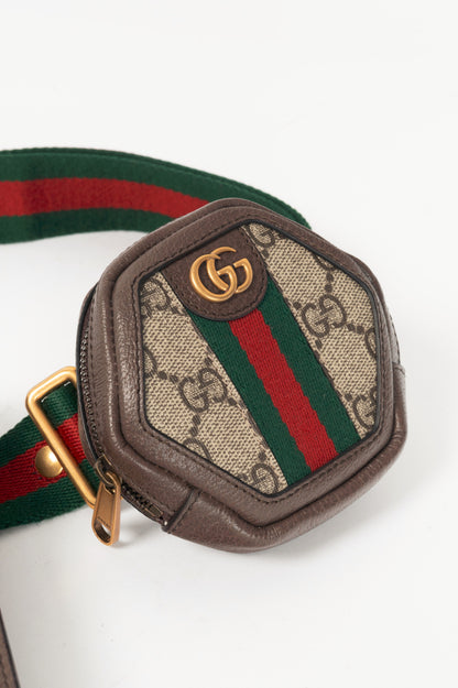 Gucci Beige & Ebony GG Supreme Web 4-Set Utility Belt Bag