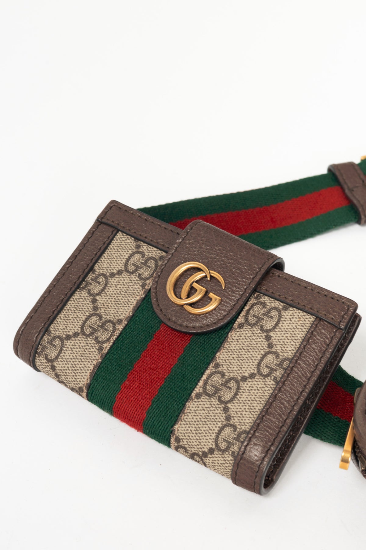 Gucci Beige & Ebony GG Supreme Web 4-Set Utility Belt Bag